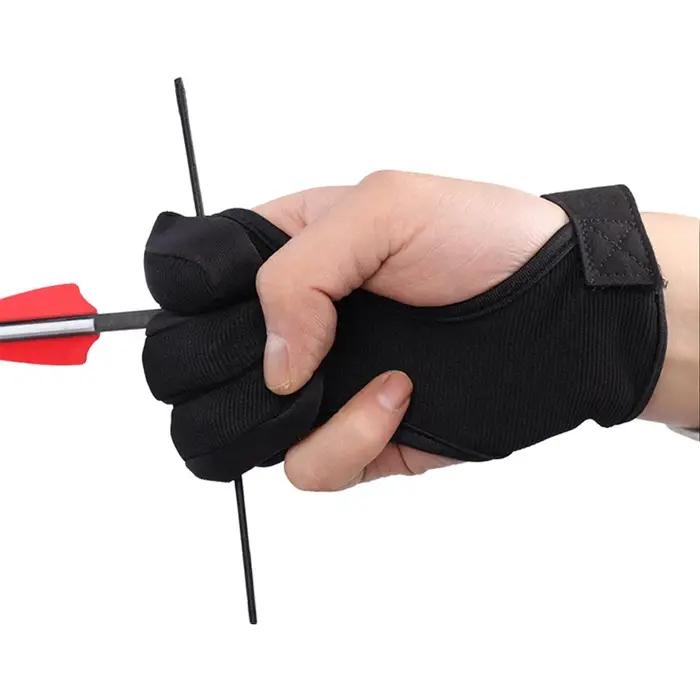 Protection main garde trois doigts accessoire sport extérieur tir archerie récurve