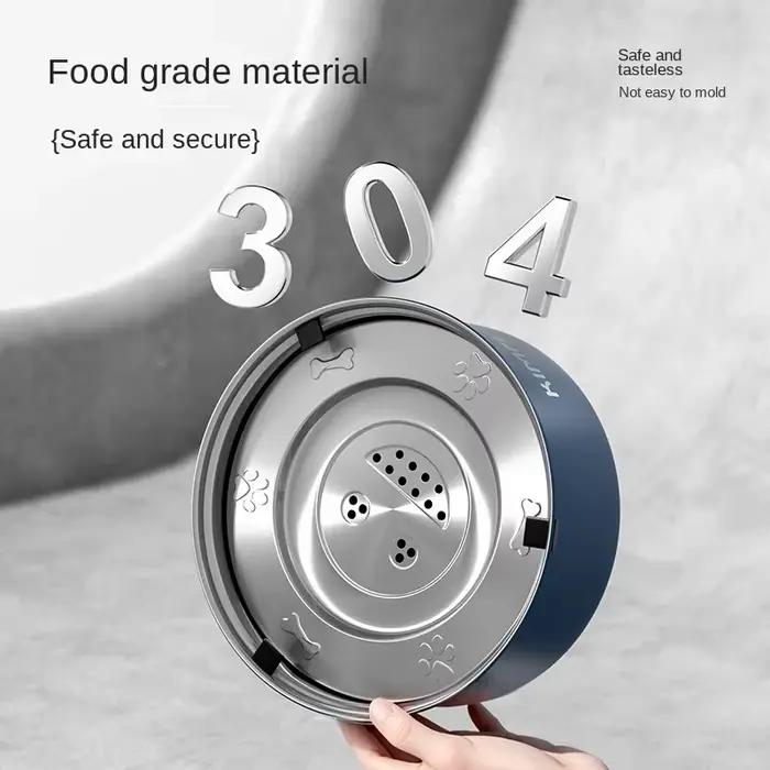 Bol en acier inoxydable anti-renversement pour chat grande capacité alimentation lente occasions spéciales