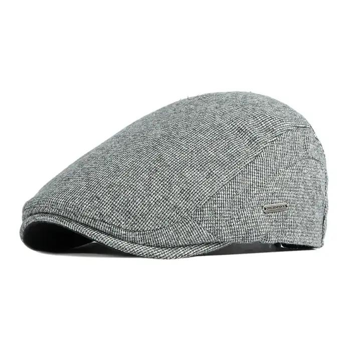 Automne hiver épais chaud gavroche casquettes hommes femmes doux béret chapeau décontracté mode détective chapeaux rétro