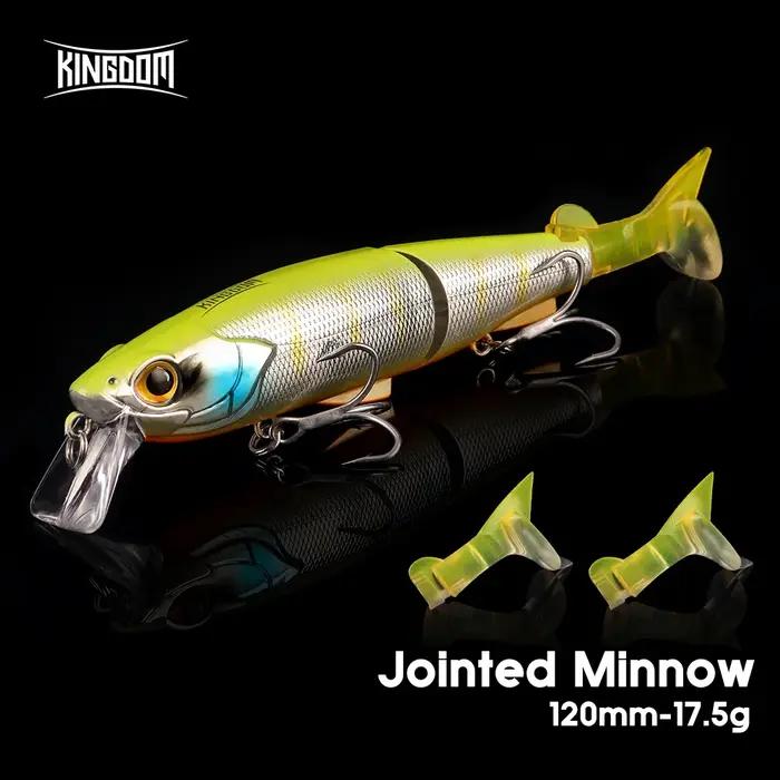 KINGDOM leurres méné multi-articulés 120mm 17.5g Surface flottante appâts durs méné Swimbait truite