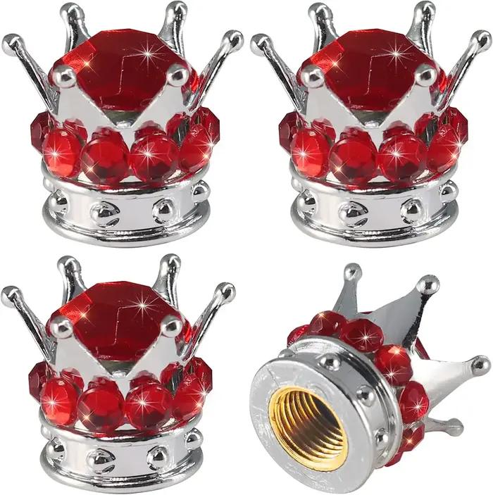 Bouchons de valve scintillants en plastique ABS pour une protection durable et une allure élégante pour voiture occasions spéciales cadeau pour amateurs de voitures