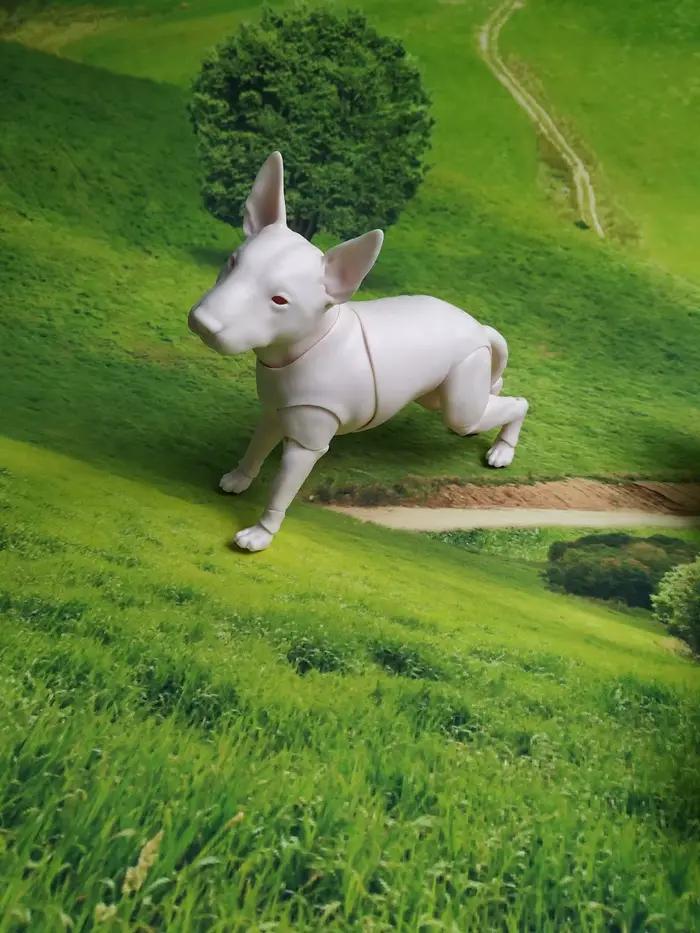 Bull chien chiot 1/6 points bjd poupée