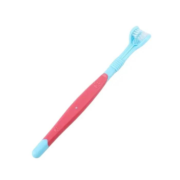Brosse à dents en plastique pour animaux de compagnie