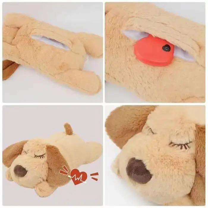 Jouet en peluche douce pour chien aidant au sommeil et soulagement de l'anxiété pour des moments de tranquillité et de confort animalique