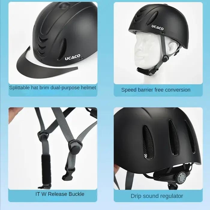 Casque équestre ultraléger pour adultes et enfants, 50-61cm, casque d'équitation réglable, chapeau d