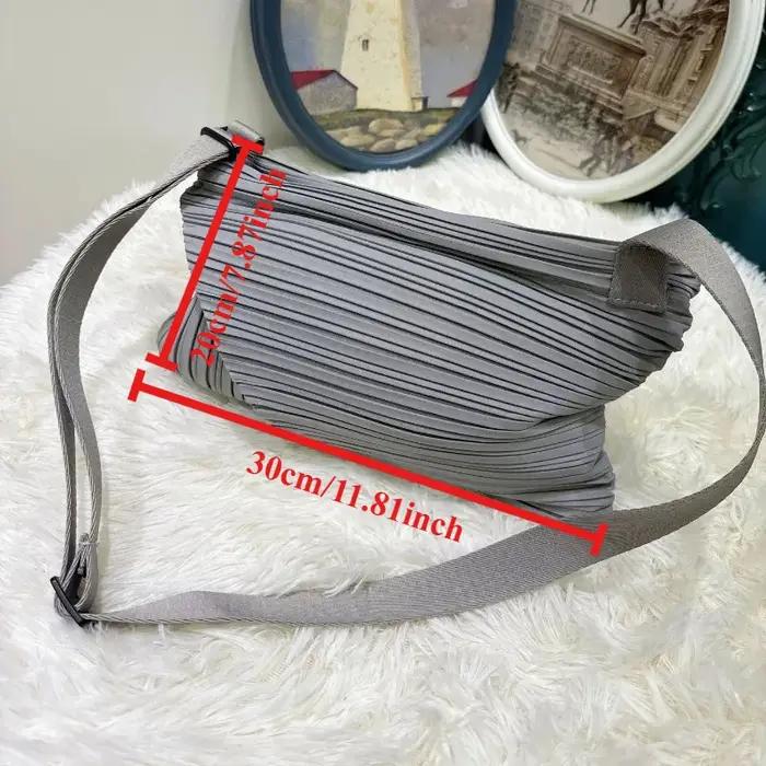 Sac à bandoulière pliable Miyake 2026 sac bouffant dumpling style décontracté polyvalent pour femmes occasions quotidiennes et spéciales