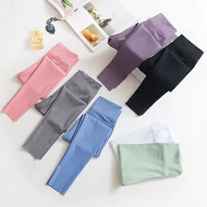 Leggings athlétiques pour filles, pantalons de danse, de course, de Yoga, d'entraînement, de sport,