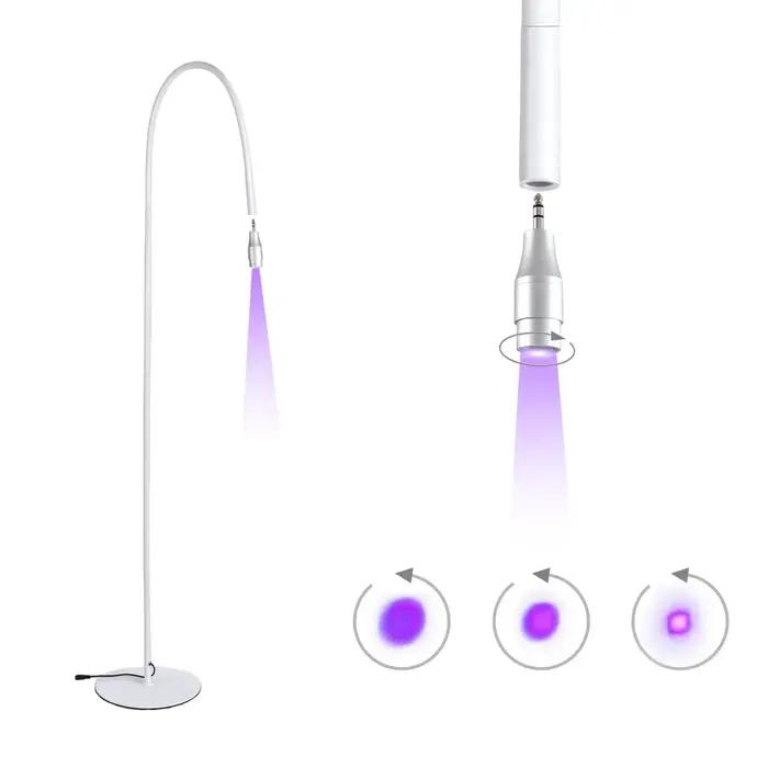 Lampe à polymériser LED UV haute puissance avec interrupteur au pied, lampadaire pour séchage rapide