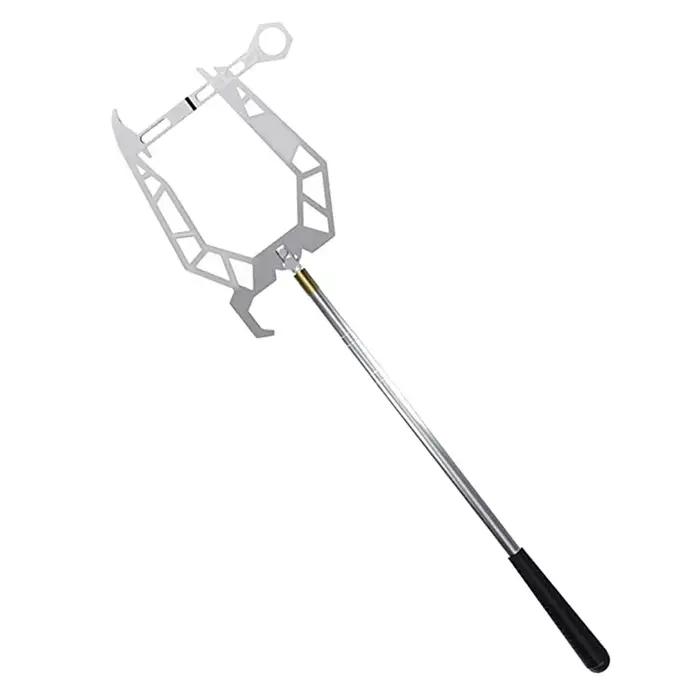 Outil manuel de tirage de corde longue portée pour cordage d'amarrage et crochets de quai, accessoire pour bateaux et kayaks