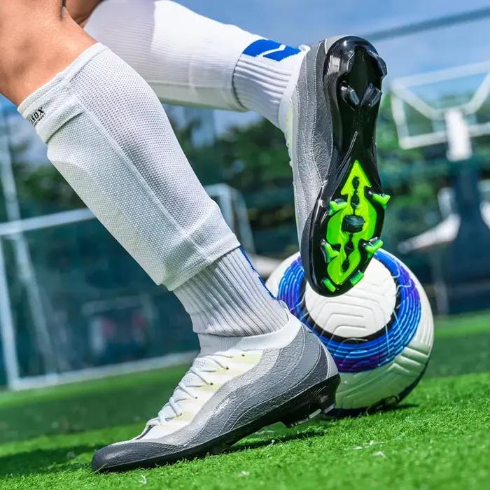 Chaussures de football professionnelles pour hommes TF/FG – Crampons de qualité pour terrain de football, entraînement sur gazon, antidérapants pour intérieur 2026