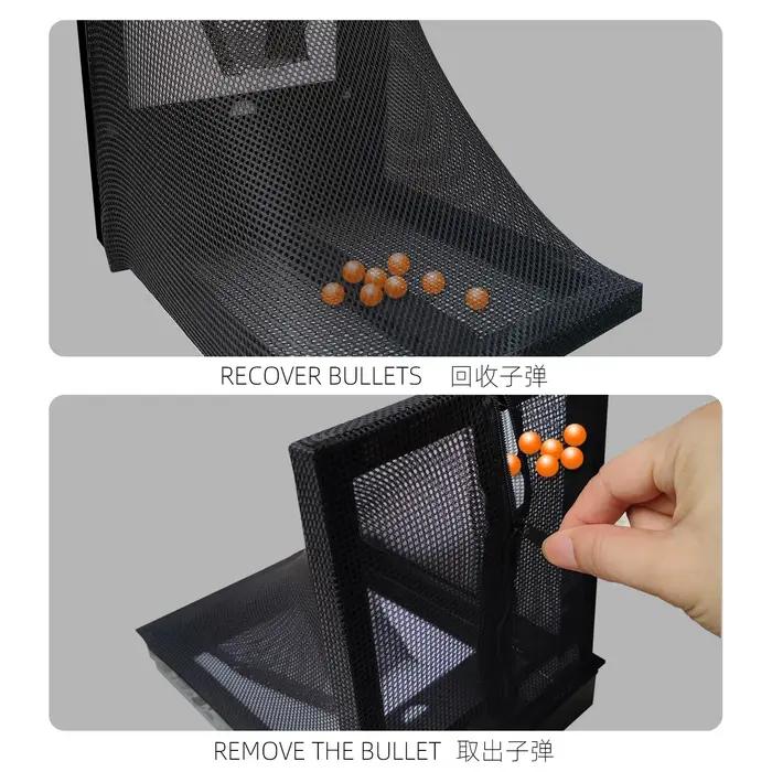 Cible de tir airsoft d'extérieur avec filet de récupération