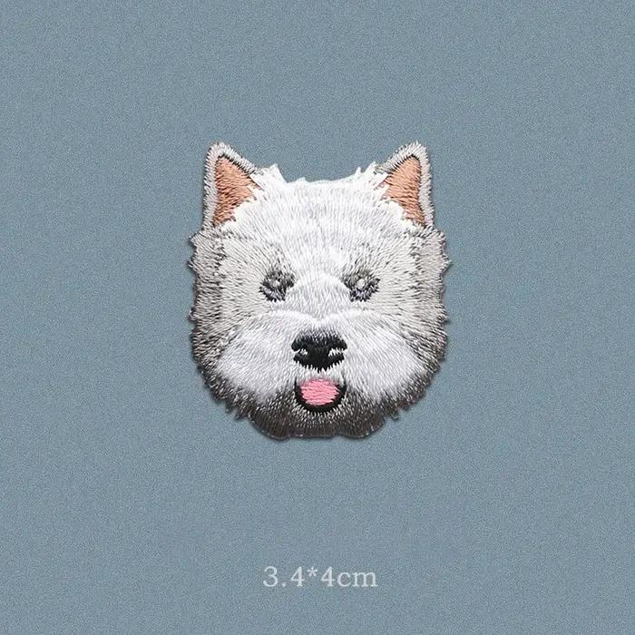 Patch brodé pour chien Labrador Doberman Mopshond, 1 pièce, pour vêtements, fer sur tissu, Parch app