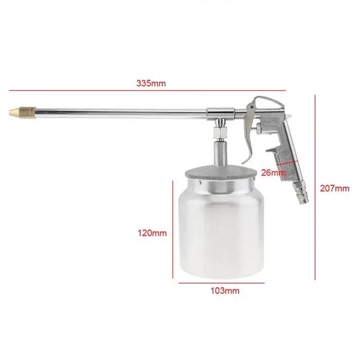 Pistolet de nettoyage en profondeur, pulvérisation pneumatique de Type Pot argenté avec buse de 6mm