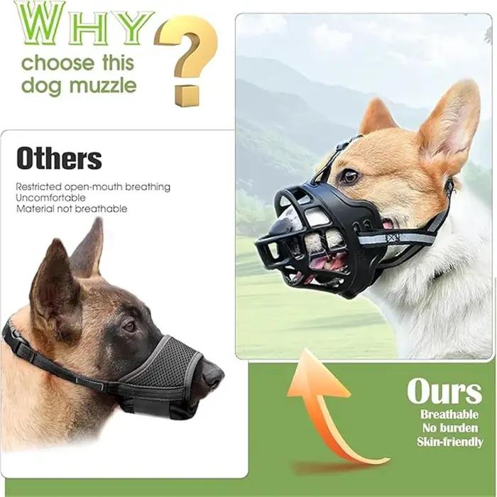 Couverture réfléchissante pour chien confortable et respirante anti-morsure et anti-aboiement pour animaux de compagnie occasions spéciales
