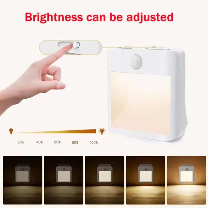 Veilleuses LED avec capteur de mouvement, lampe de chevet pour chambre de bébé, éclairage de couloir