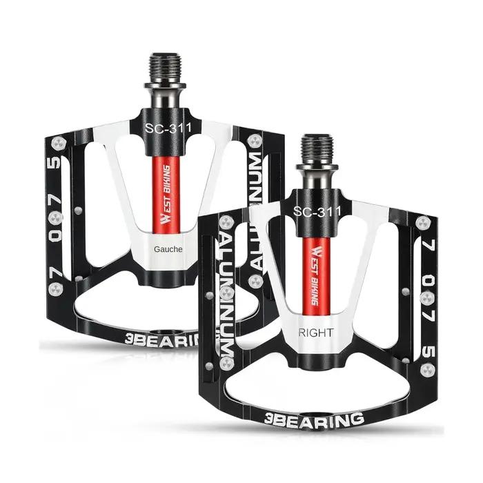 WEST BIKING pédales de vélo ultralégères antidérapantes CNC BMX vtt pédale
