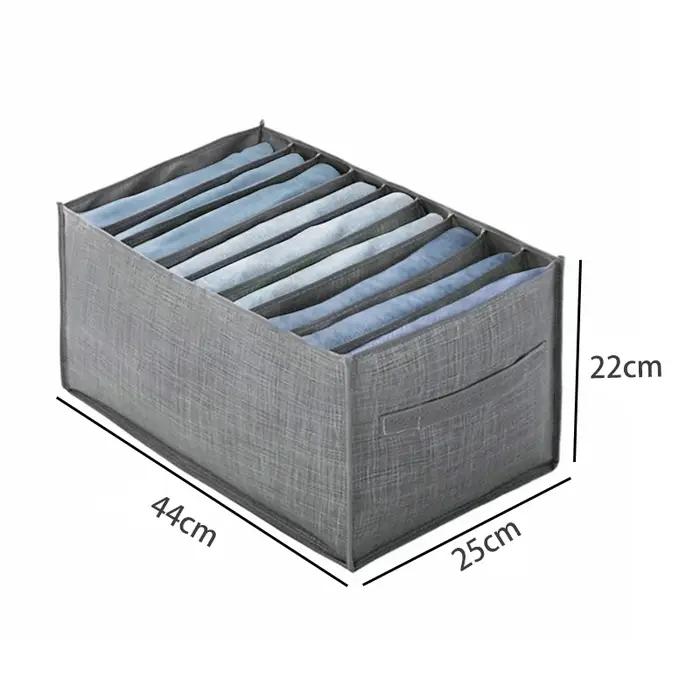 Organiseur de vêtements pour placards, boîte de rangement pour pantalons, jeans, organisateur de placard, tiroirs, sous-vêtements, chaussettes, t-shirts, organisateurs de rangement pour armoire