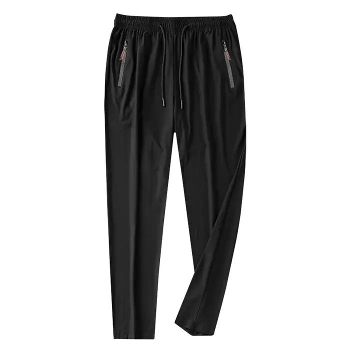 Été hommes glace soie séchage rapide pantalons décontractés coupe ajustée version coréenne glace soi