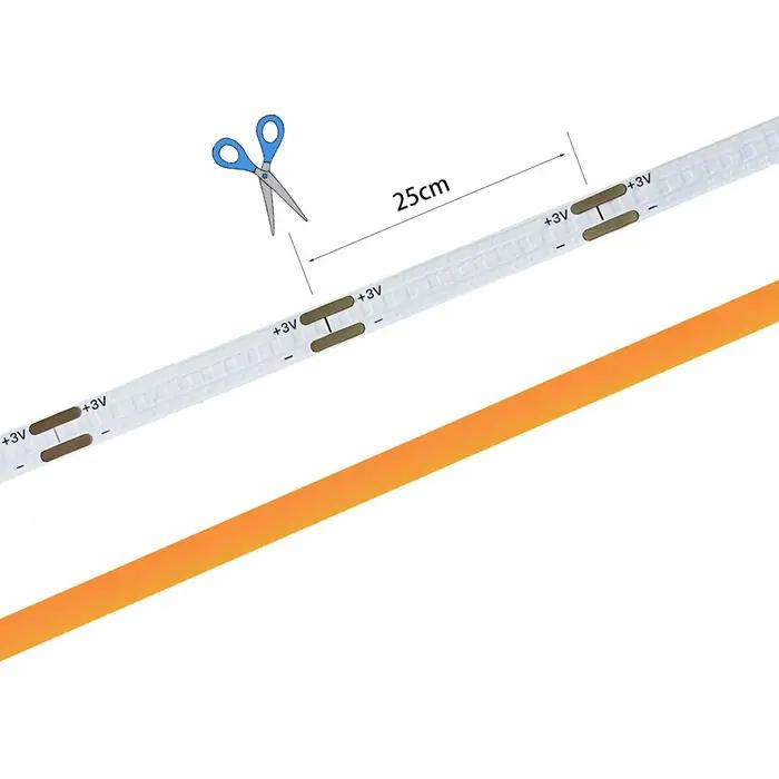 Bande Lumineuse LED COB Super Fine, 5V, 3mm, pour Jouet, Bricolage, Décor, Batterie USB 66480LED/m,