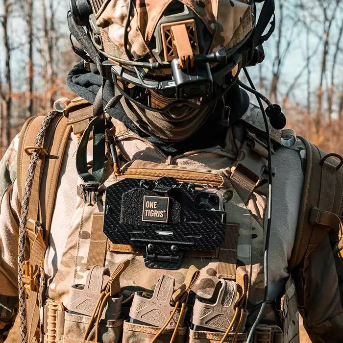 Porte-téléphone tactique ONETIGRIS pour gilet pare-balles, support universel 4.7"-6.7" chasse airsoft