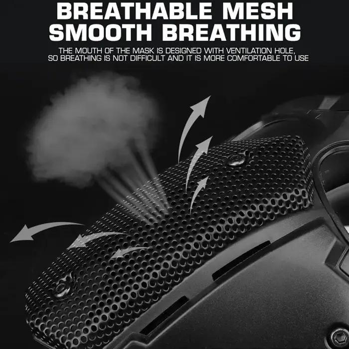 DulAirsoft-Masque de protection respirant pour paintball, jeu de guerre CS, accessoire de cosplay Ha