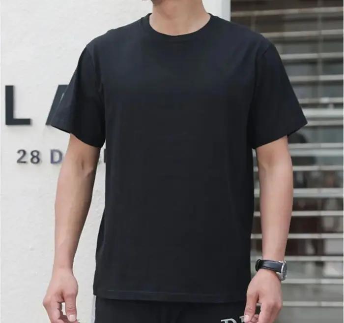 T-shirts pour hommes 2025 été surdimensionné coton T-Shirt décontracté haute qualité manches courtes