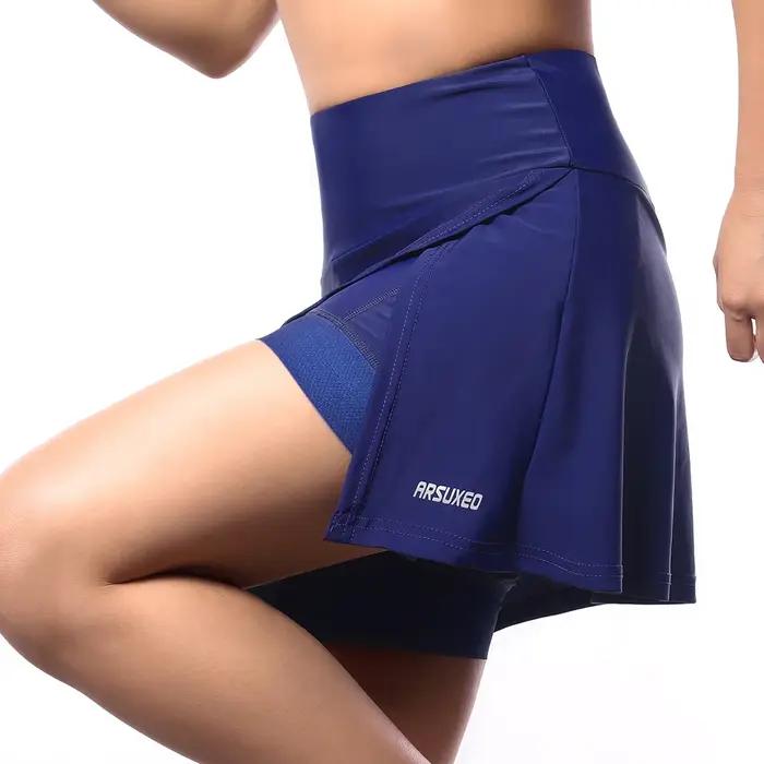 Short de cyclisme décontracté avec poches rembourrées pour femme