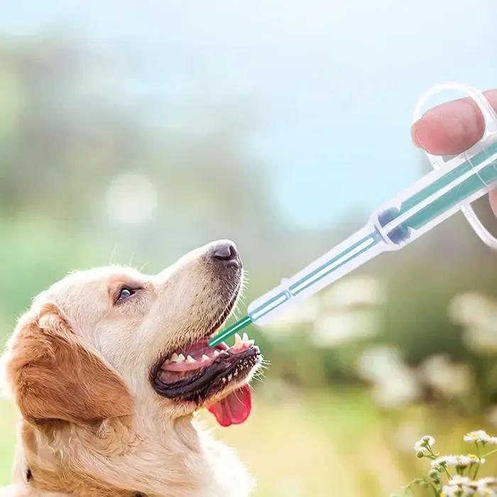 Distributeur de médicaments liquides pour chiens applicateur de pilules distributeur de comprimés pour chiots et chatons embout souple couleur personnalisable soins animaux administration médicaments chiens chiots chiennes animaux de compagnie
