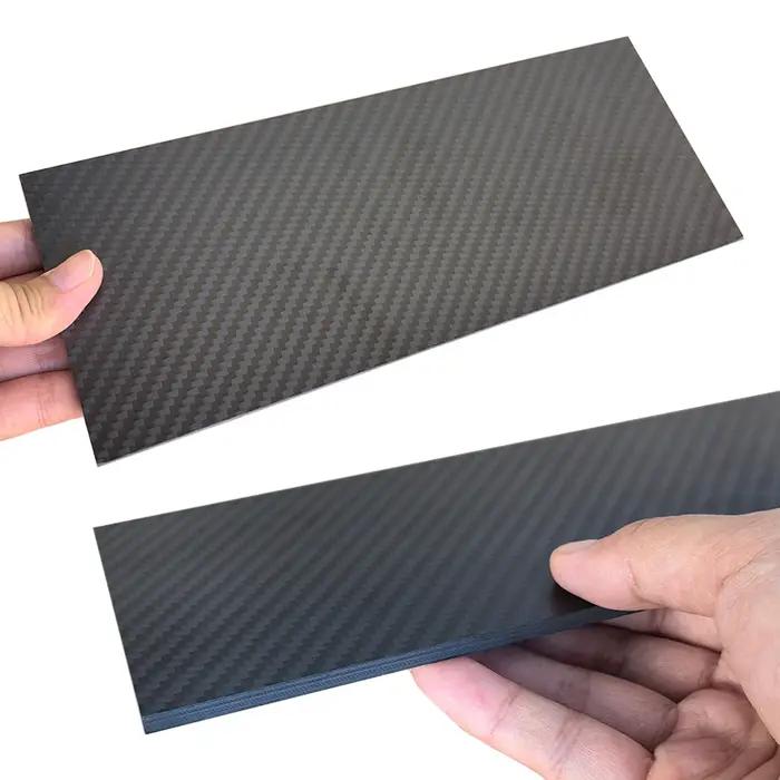 1PCS 3K Twill Matte Carbon Fiber Sheet 100x250mm 100% Pure Carbon Panel card 0.5mm-5mm Thick Carbon Fiber Model Material