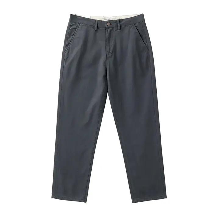 Pantalon Droit Décontracté en Coton pour Homme