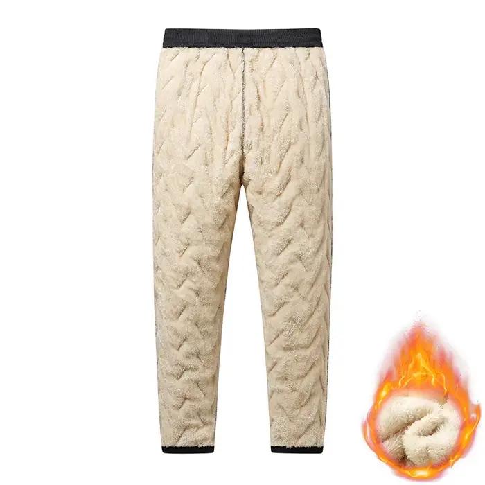 Pantalon hiver chasse épais imperméable sport homme laine confort outdoor streetwear