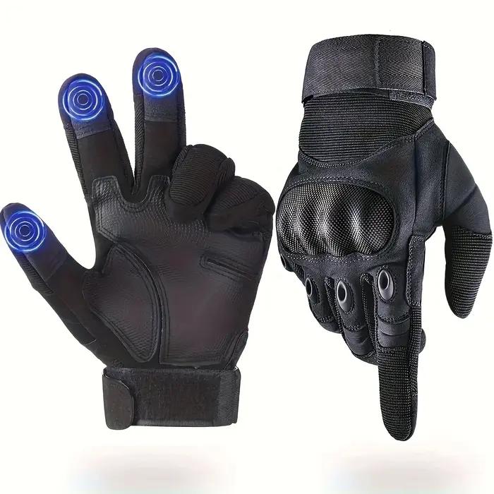 Gants tactiques homme écran tactile extérieur - Design anti-dérapant paume pour activités outdoor