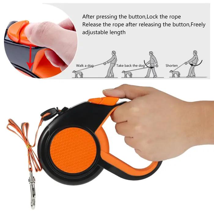Laisse de marche rétractable pour animaux de compagnie