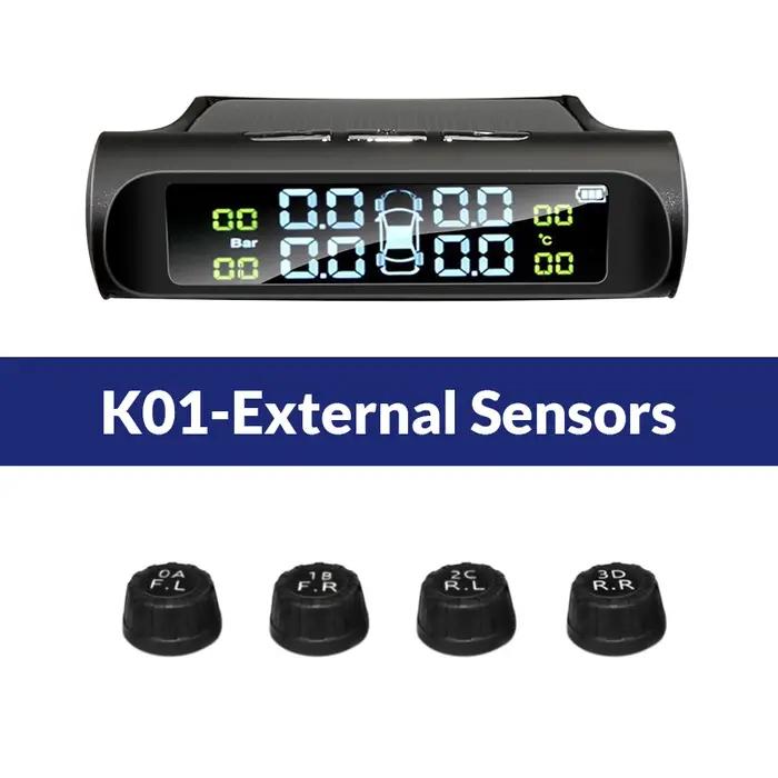 E-ACE K01 TPMS capteur solaire intelligence Sans Fil opathie Système De permission De Pression Dispo
