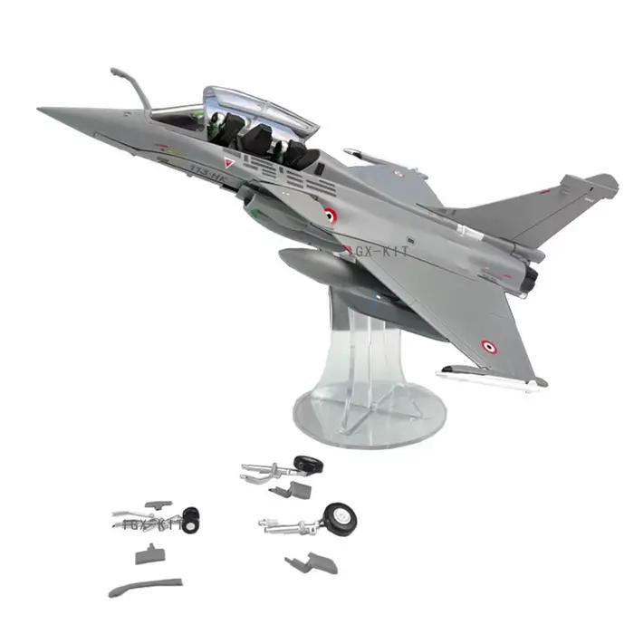 Modèle d'avion de chasse Rafale de l'Armée de l'Air française à l'échelle 1:72, modèle en métal, avi