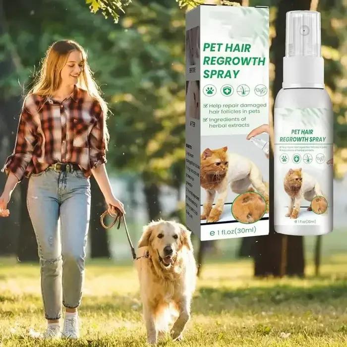Spray réconfortant et apaisant pour la repousse des poils d'animaux