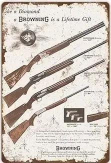 Panneau de chasse vintage en métal