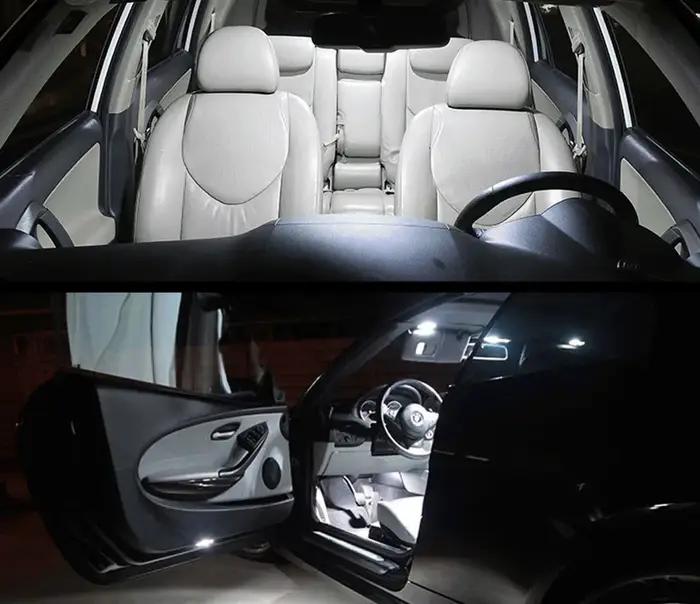 Éclairage intérieur de voiture LED Canbus, pour Audi A3 8P 8V 8L A4 B5 B6 B7 B8 A5 8T A6 C5 C6 C7 A7