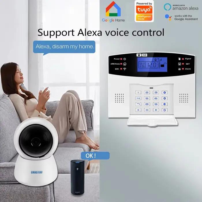 Système d'alarme de sécurité domestique avec application Tuya pour protection filaire et sans fil des maisons et bureaux