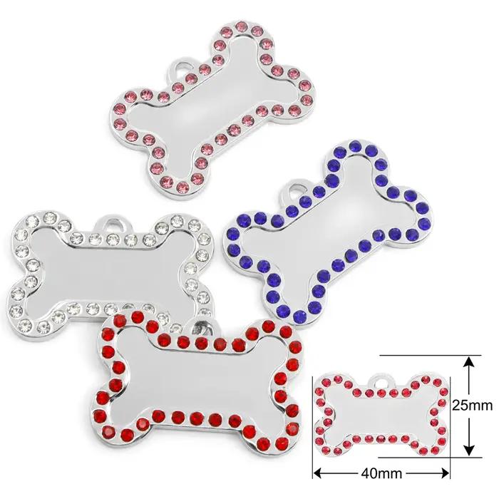 Étiquettes d'identification personnalisées en forme de patte pour chien et chat