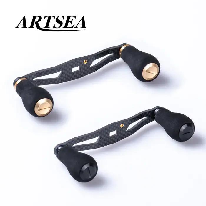 ARTSEA – poignée de moulinet de pêche en Fiber de carbone, bouton EVA pour moulinet Baitcasting, acc