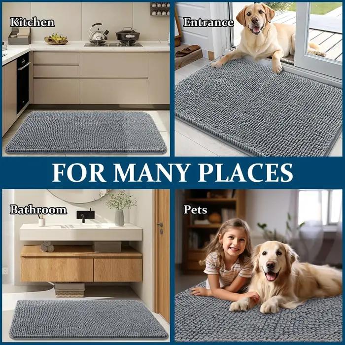 Tapis de porte pour chien pour pattes boueuses