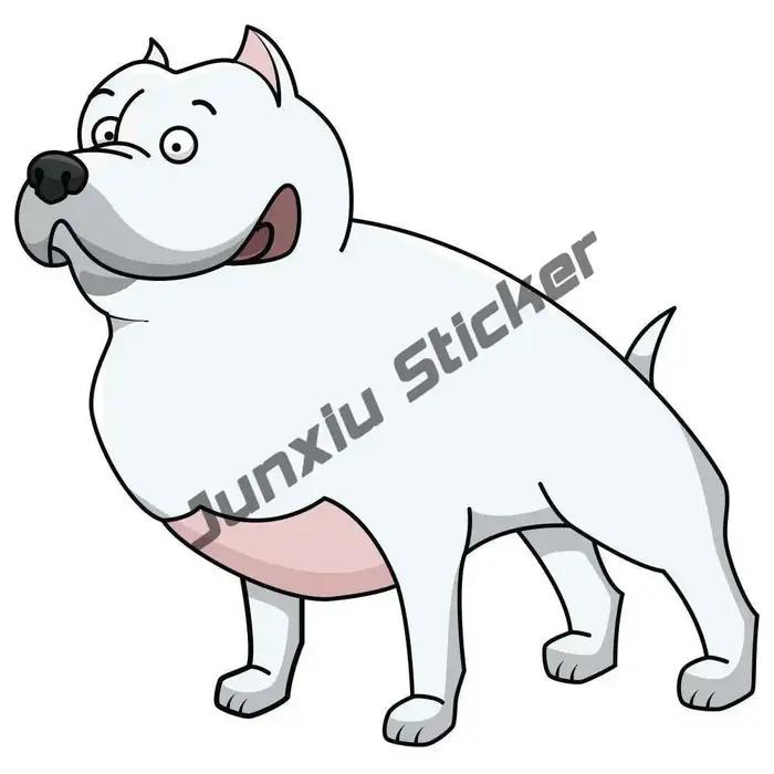 Autocollant mignon Schnauzer Jack Russell Terrier chien dessin animé Bull