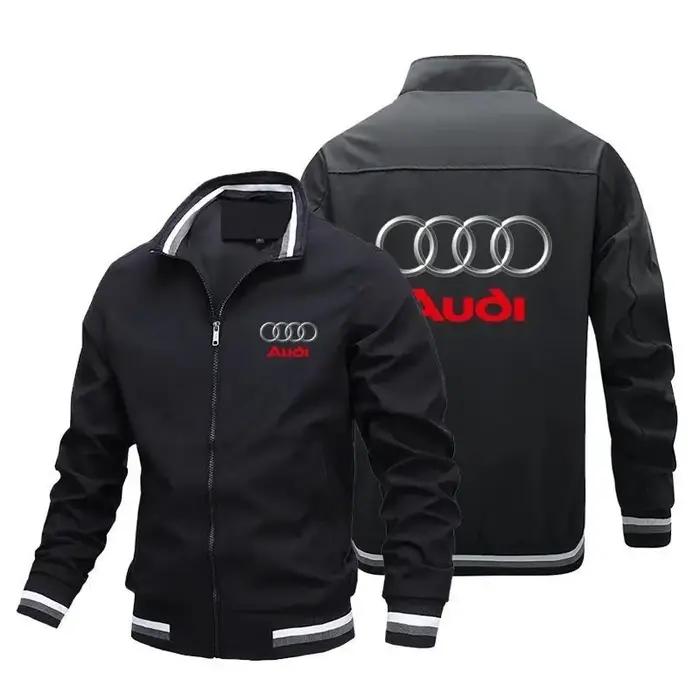 Veste de moto avec Logo de voiture DAudi pour hommes, vêtements de course personnalisés, vêtements A