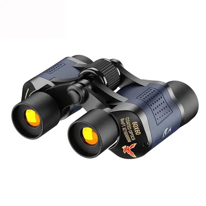 Jumelles haute puissance 60x60 avec vision nocturne BAK4 - Portée 3000m pour chasse camping aventures outdoor