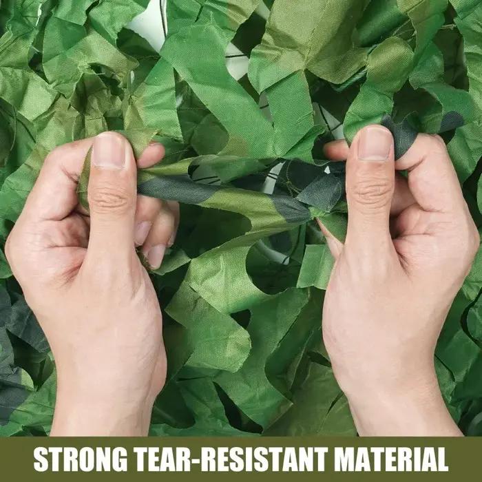 Filet de camouflage pour chasse et événements extérieurs ombrage et protection solaire polyester haute qualité camouflage jungle, désert, océanique pour camping, photographie et décoration