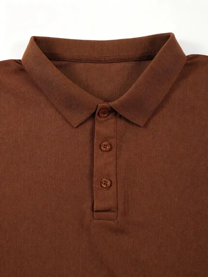 Polo ample décontracté pour homme en polyester, style urbain, séchage rapide, adapté aux activités de plein air et aux journées détendues