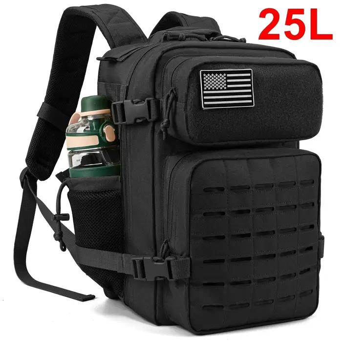 Sac à Dos Tactique 25L/45L Randonnée Plein Air Homme Femme