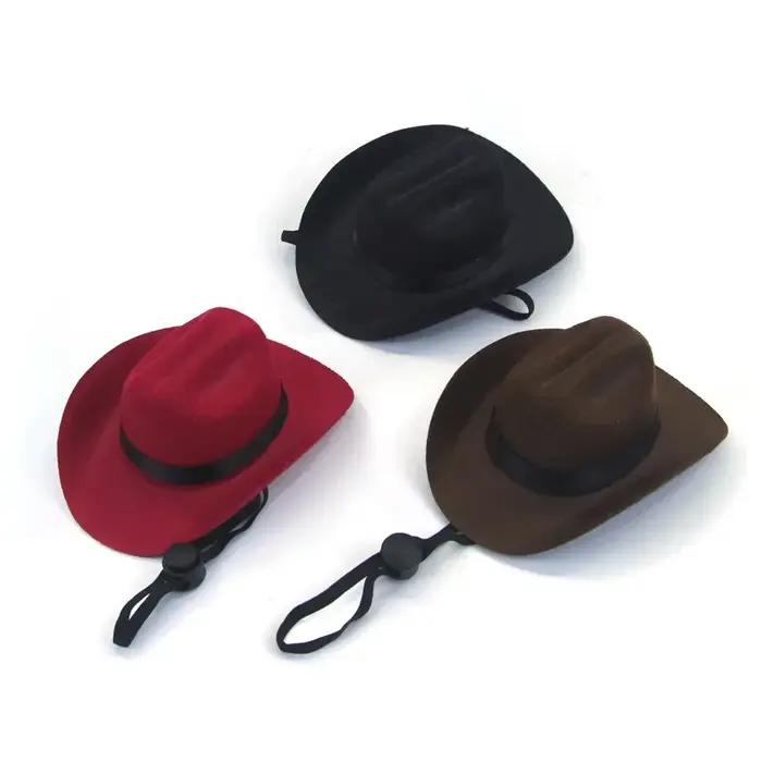 Chapeau de cowboy réglable pour animaux de compagnie