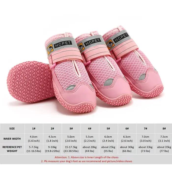 Chaussures d'extérieur professionnelles respirantes pour grands chiens